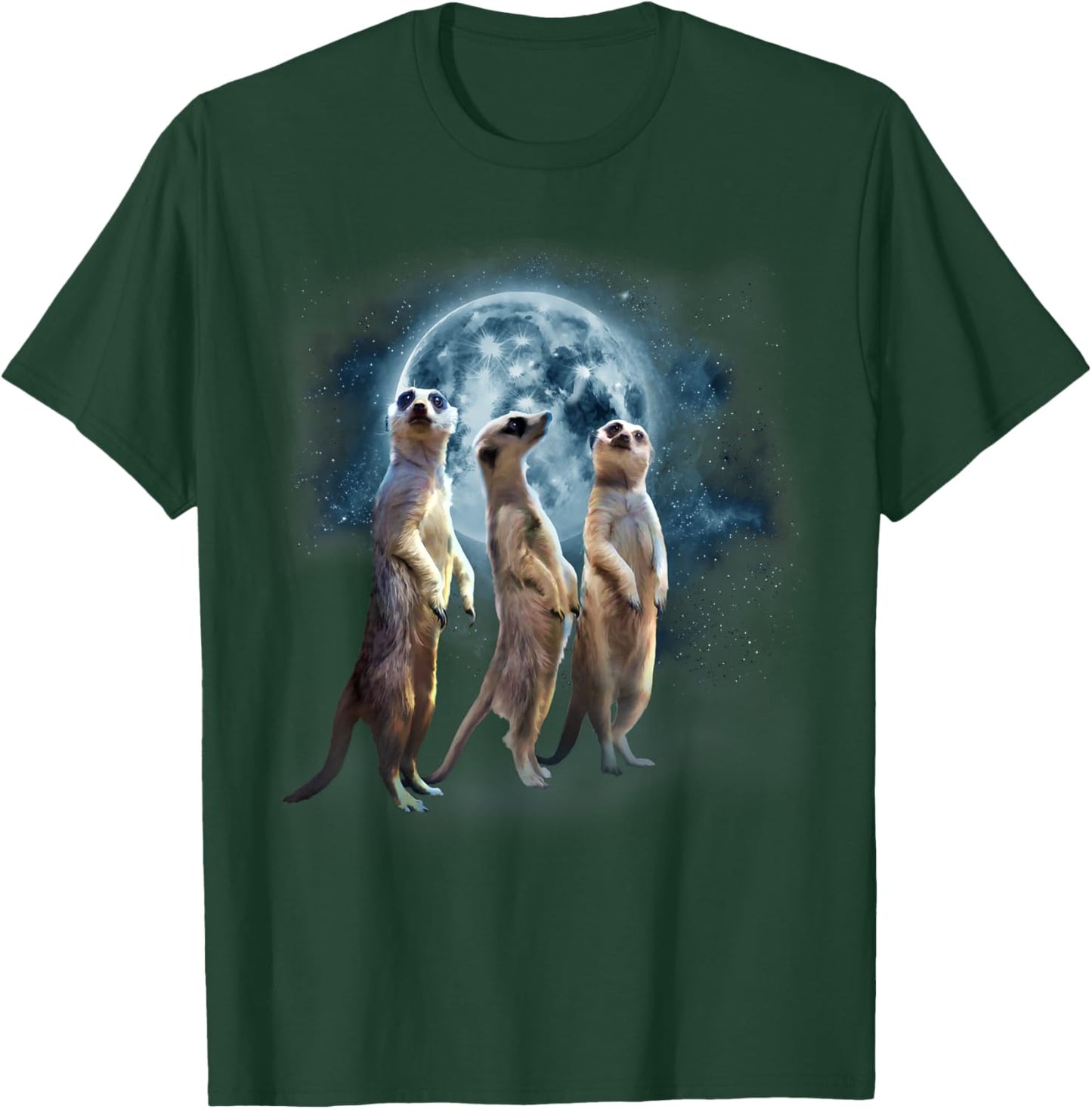 Howling at the Moon Shirt - Funny Meerkat Shirt - Meerkat T-Shirt - T-Shirt | Forest