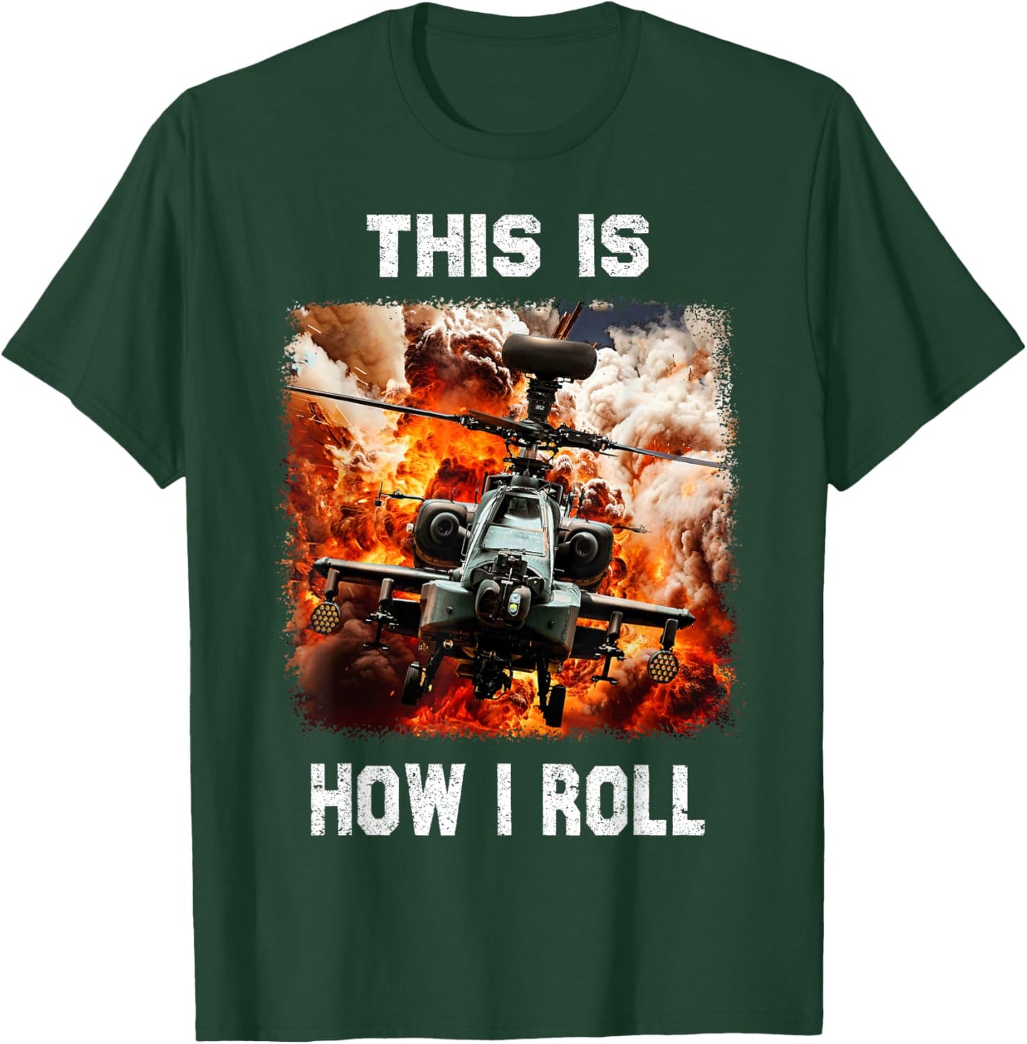 Cool idea Military Helicopter for Helicopters Lovers T-Shirt - T-Shirt | Forest