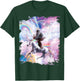 Laser Eyes Space Cat on Sloth Unicorn - Rainbow T-Shirt - T-Shirt | Forest
