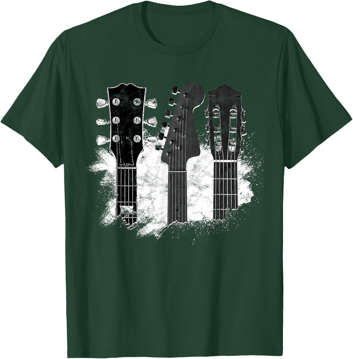 Guitar Player Gifts Rock n Roll Musician Festival Music T-Shirt - T-Shirt | Forest