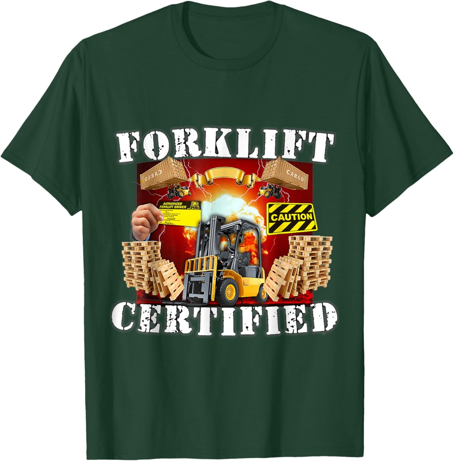 Forklift Certified shirt, Funny Forklift Oddly Specific Meme T-Shirt - T-Shirt | Forest