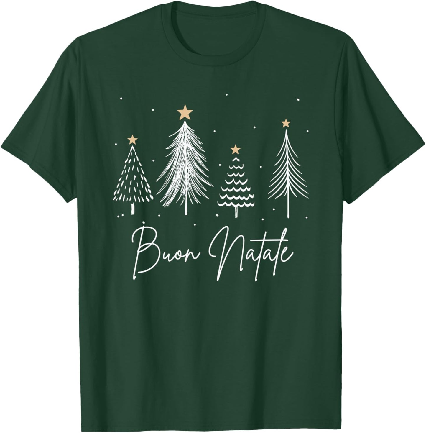 Italian Christmas Buon Natale Matching Christmas T-Shirt - T-Shirt | Forest