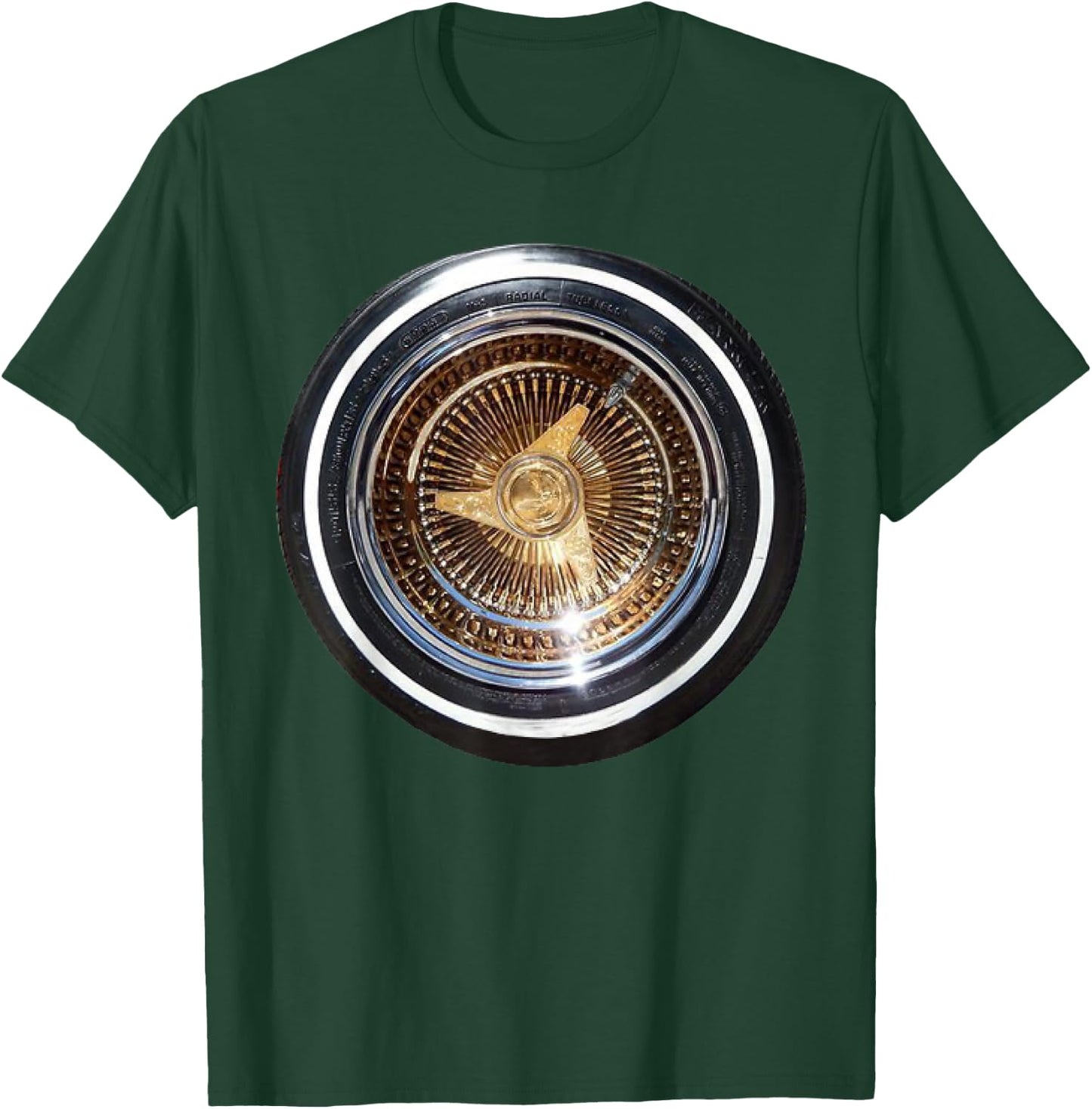 Lowrider Wheel T Shirt T-Shirt - T-Shirt | Forest