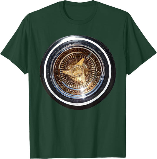 Lowrider Wheel T Shirt T-Shirt - T-Shirt | Forest
