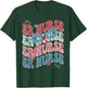 ER Nurse Patriotic 4th of July American Retro Groovy T-Shirt - T-Shirt | Forest