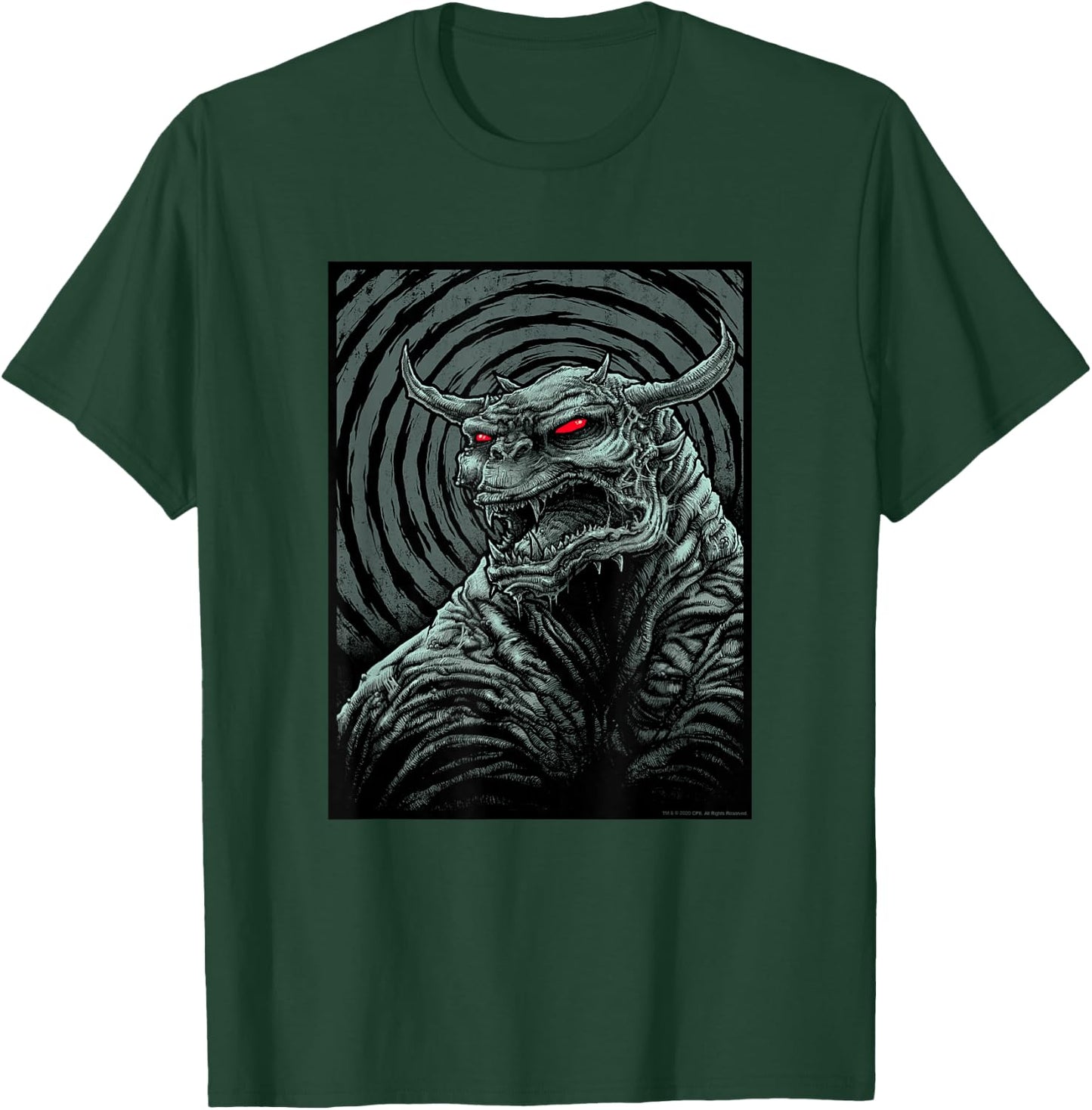 Ghostbusters Zuul Spiral Illustration Retro Movie T-Shirt - T-Shirt | Forest