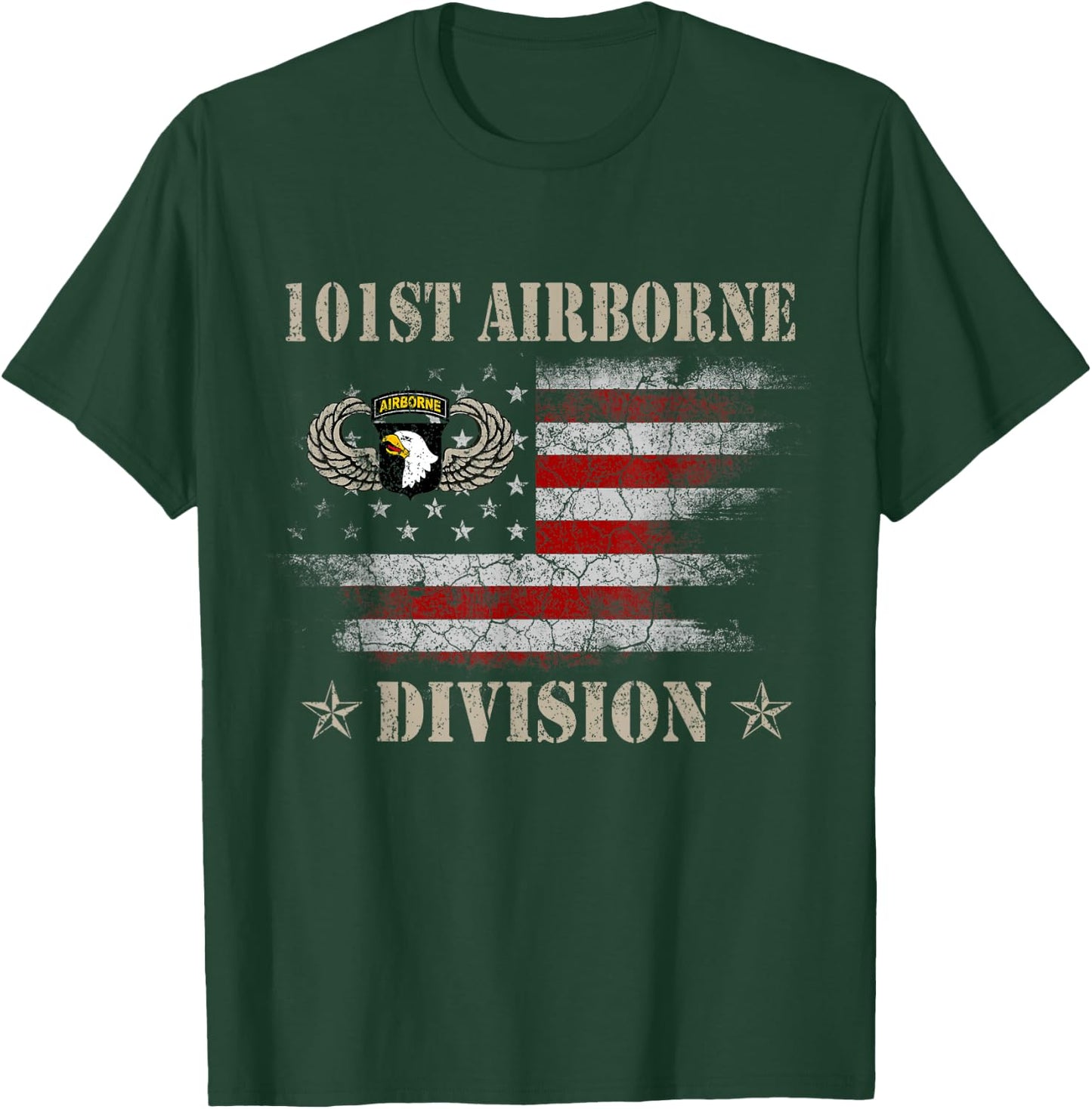 U.S 101st Airborne Division Veteran Veterans Day Gift T-Shirt - T-Shirt | Forest