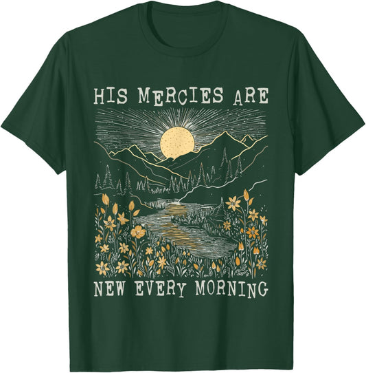 Boho Vintage Religious Christian Bible Verse Men Women T-Shirt - T-Shirt | Forest
