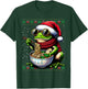 Christmas Frog Eating Ramen Ugly Christmas Sweater T-Shirt - T-Shirt | Forest