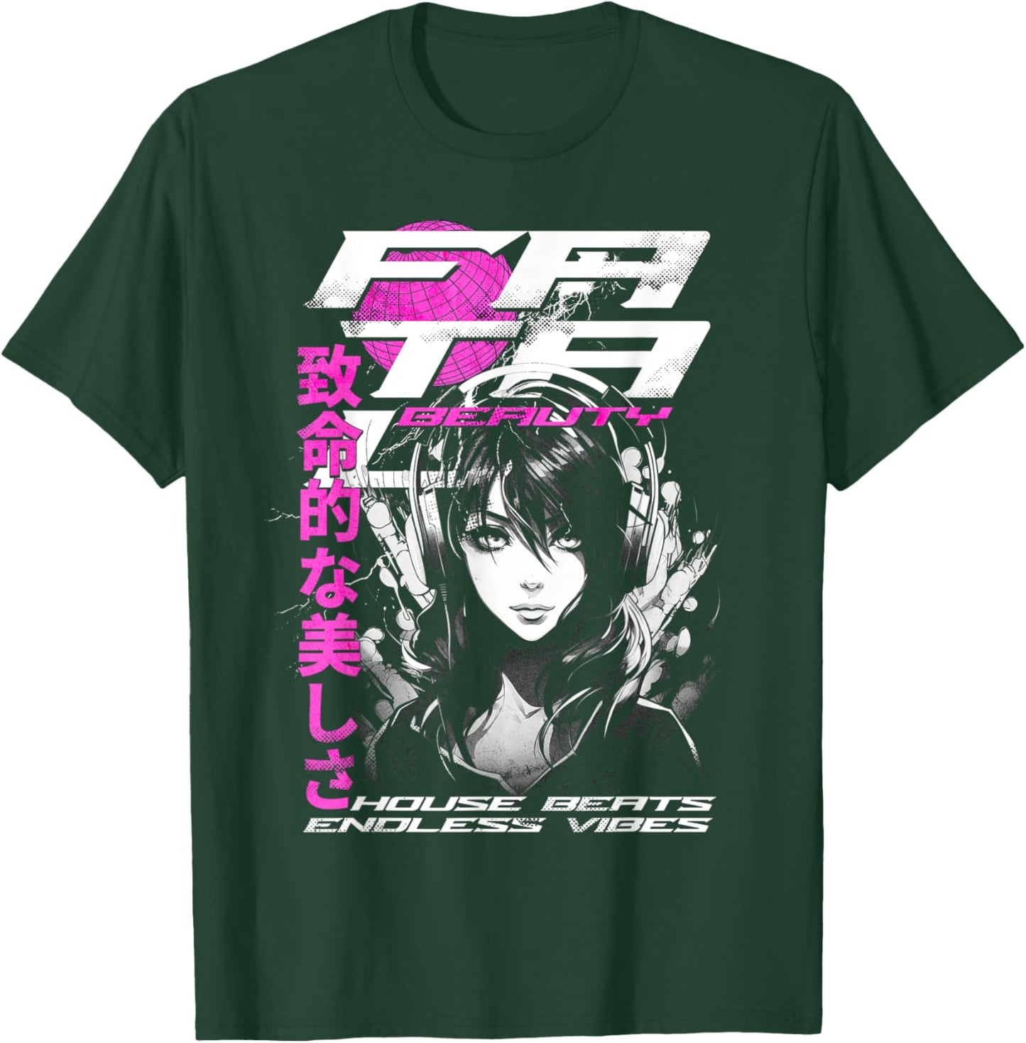 House Music Manga Anime T-Shirt - T-Shirt | Forest