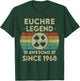 Euchre Legend 55 Years Old Awesome Since 1968 Euchre T-Shirt - T-Shirt | Forest