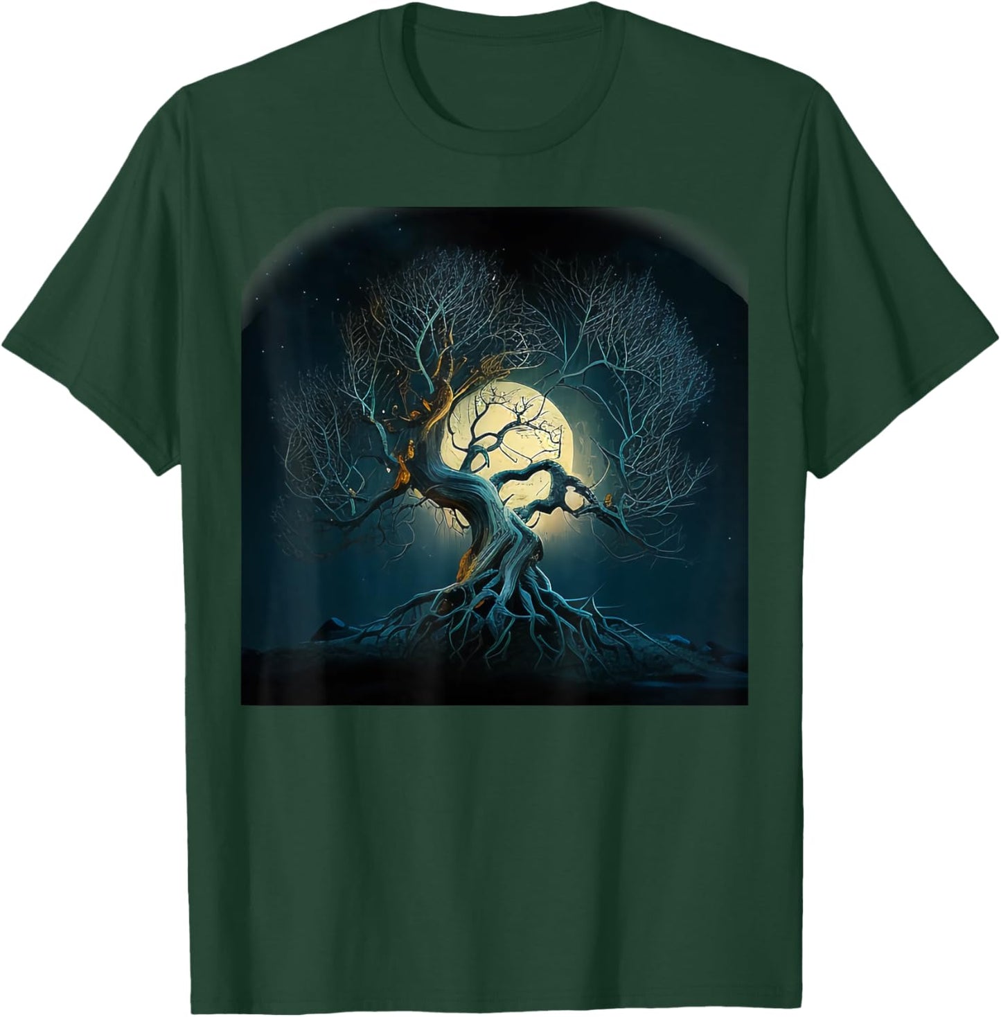 Yoga Meditation Celtic Gifts for Spiritual People Tree of Life Symbol Celtic Tree Yggdrasil -Adult Black Short Sleeve Classic Fit Small T-Shirt - T-Shirt | Forest