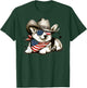 Corgi Cowboy Hat 4th of July American Flag USA Patriotic Dog T-Shirt - T-Shirt | Forest