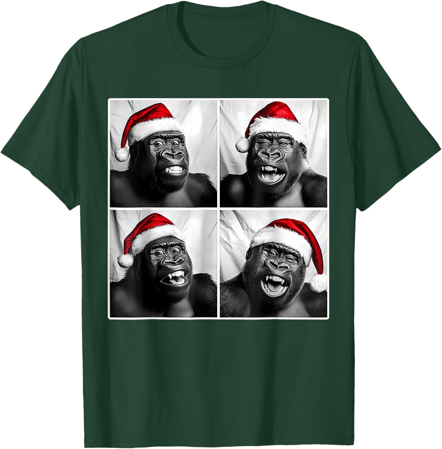 Funny Monkey Selfie Shirt Christmas Selfie Xmas Gorilla Meme T-Shirt - T-Shirt | Forest