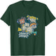 Rugrats Group Neon Shapes Colorful 90s Aesthetic T-Shirt - T-Shirt | Forest