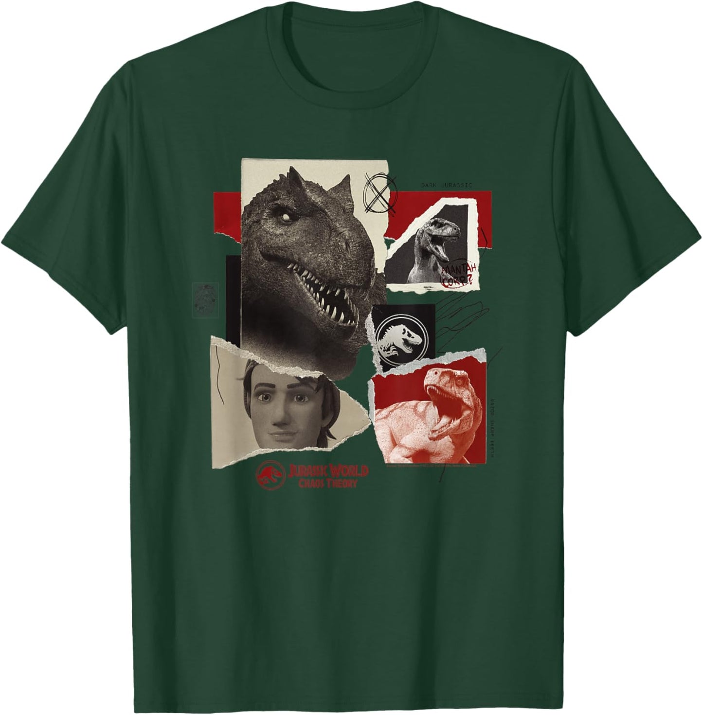 Jurassic World: Chaos Theory Photo Collage T-Shirt - T-Shirt | Forest