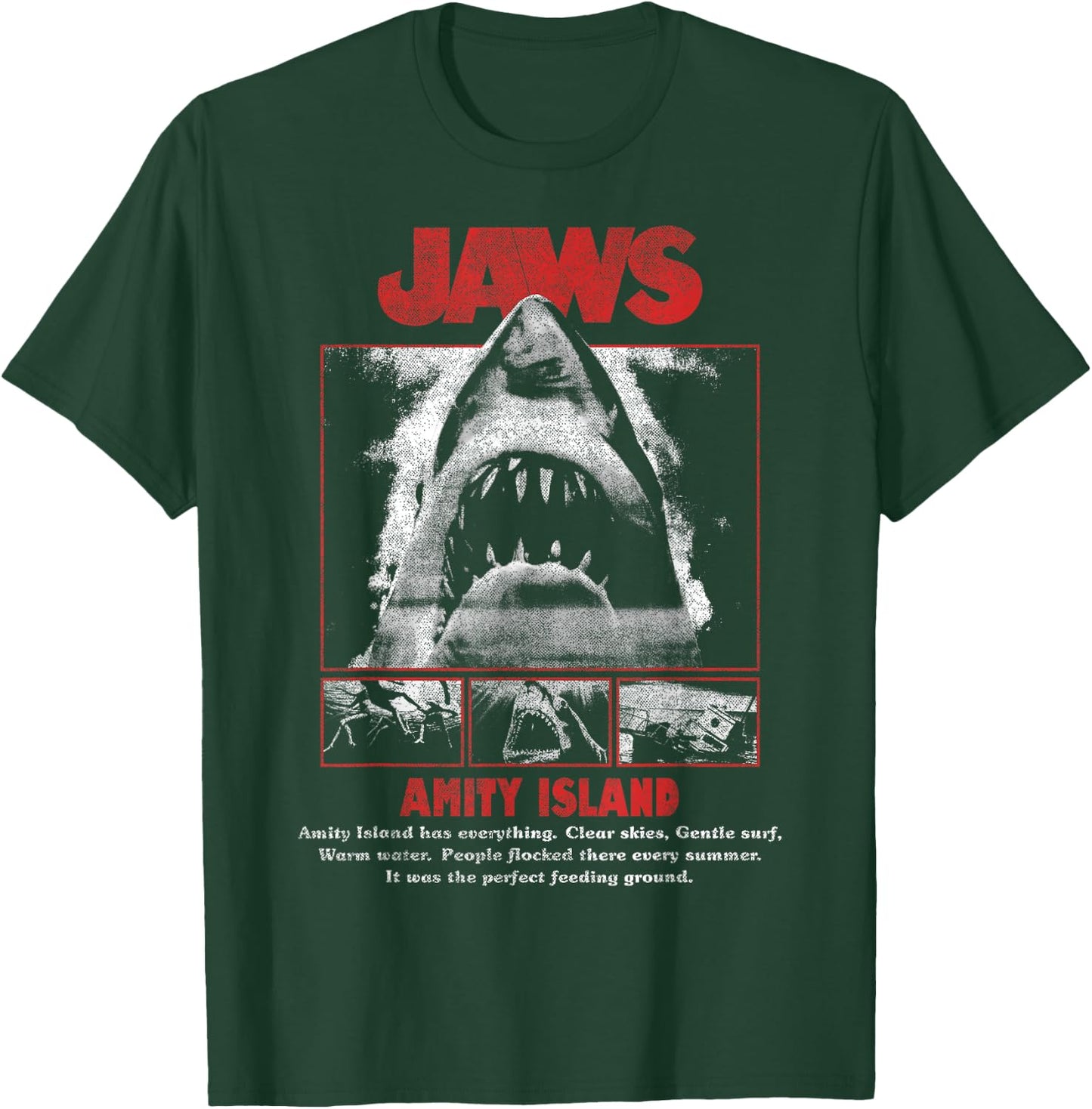 Jaws Movie Pop Poster T-Shirt - T-Shirt | Forest