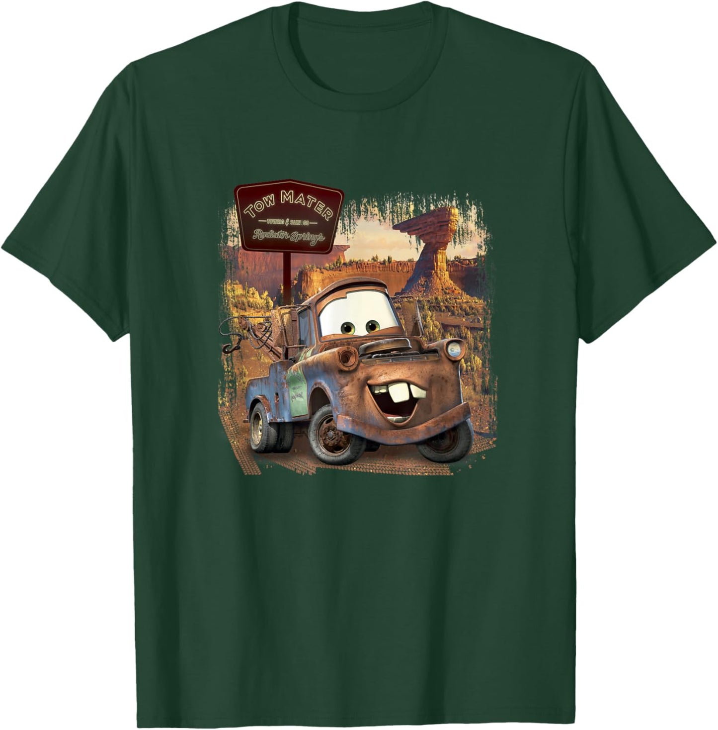 Disney Pixar Cars Tow Mater Welcome to Radiator Springs T-Shirt - T-Shirt | Forest