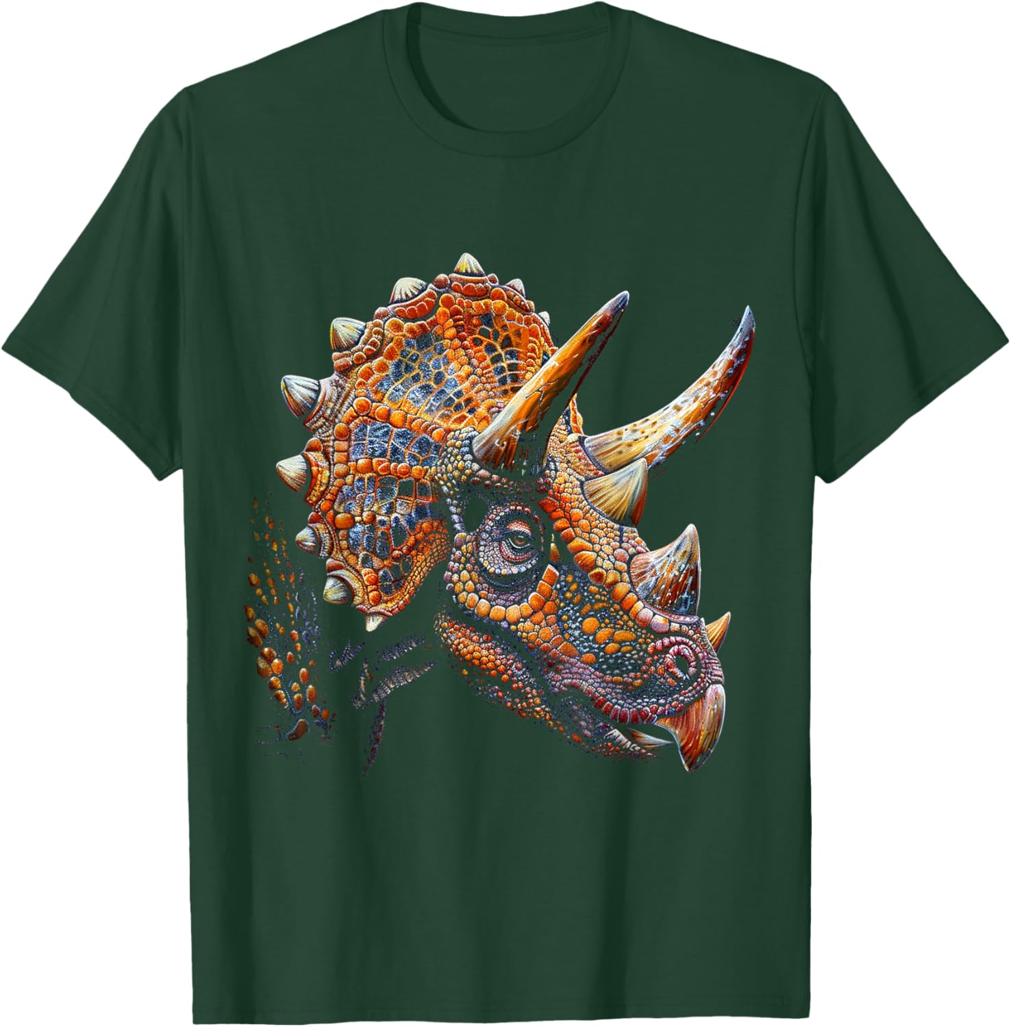 Triceratops Dinosaur Graphic Art Triceratops T-Shirt - T-Shirt | Forest