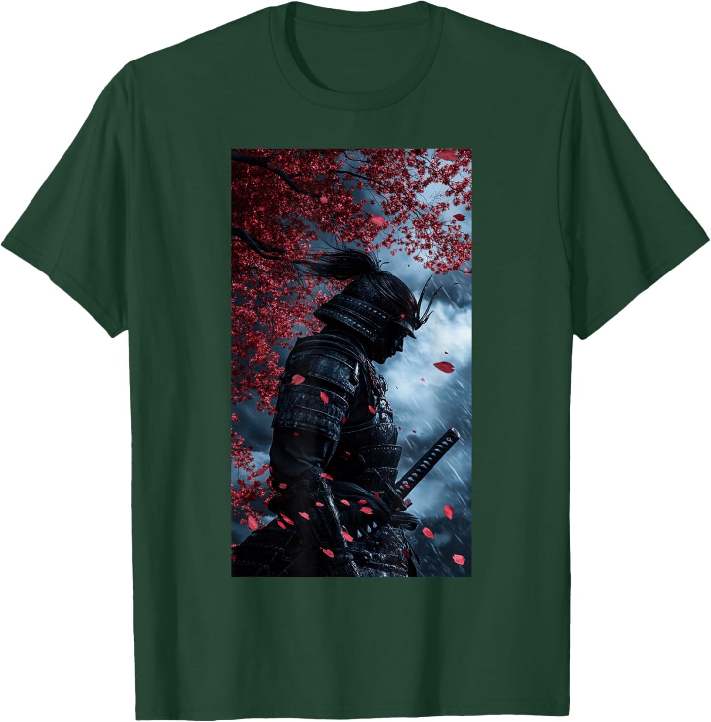 Samurai Warrior Japanese culture Ninja Katana T-Shirt - T-Shirt | Forest
