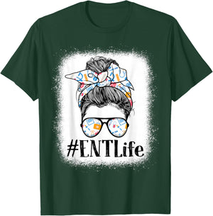 ENT Otorhinolaryngology Nurse Life Appreciation Day Messy T-Shirt - T-Shirt | Forest