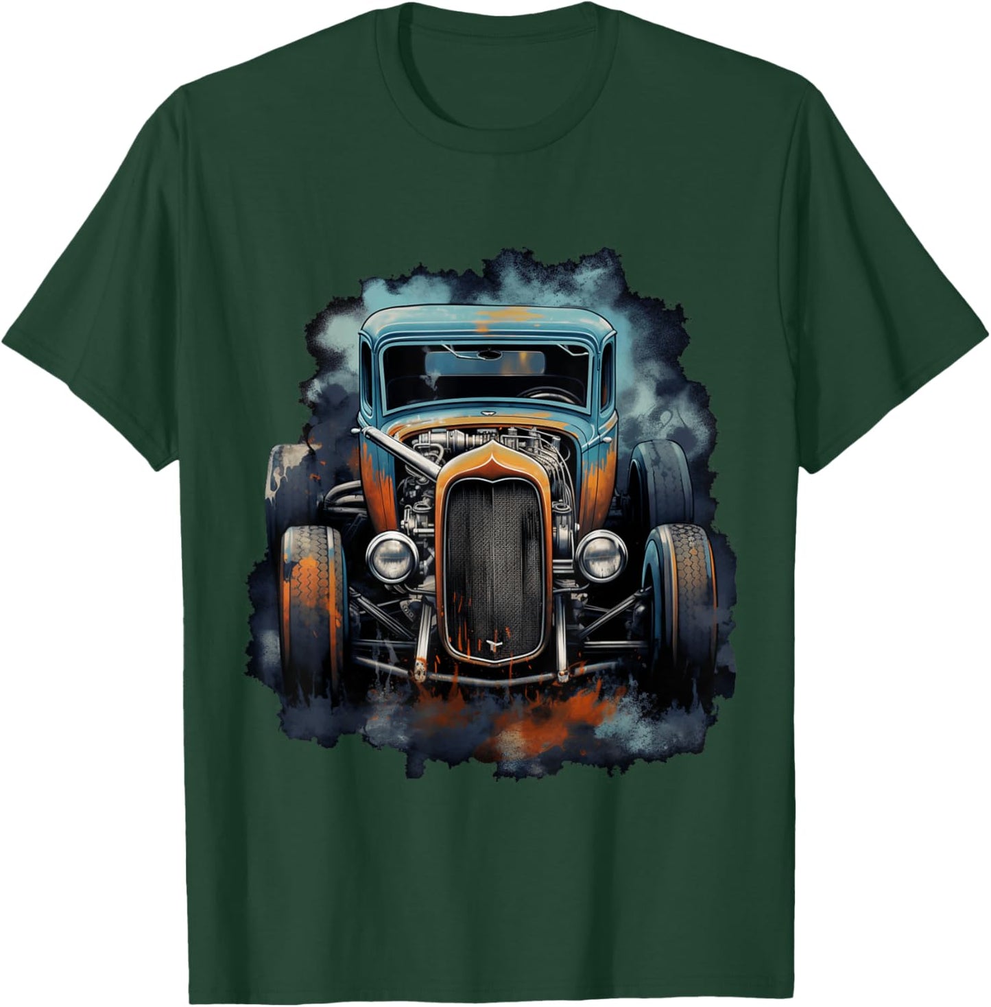 Rust Bucket Hot Rod Rat Rod Vintage Classic Car Men T-Shirt - T-Shirt | Forest