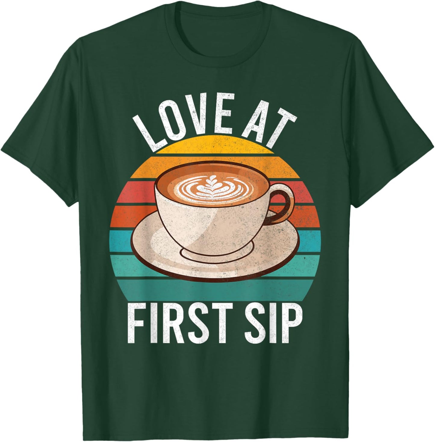 Love at first Sip Coffee T-Shirt - T-Shirt | Forest