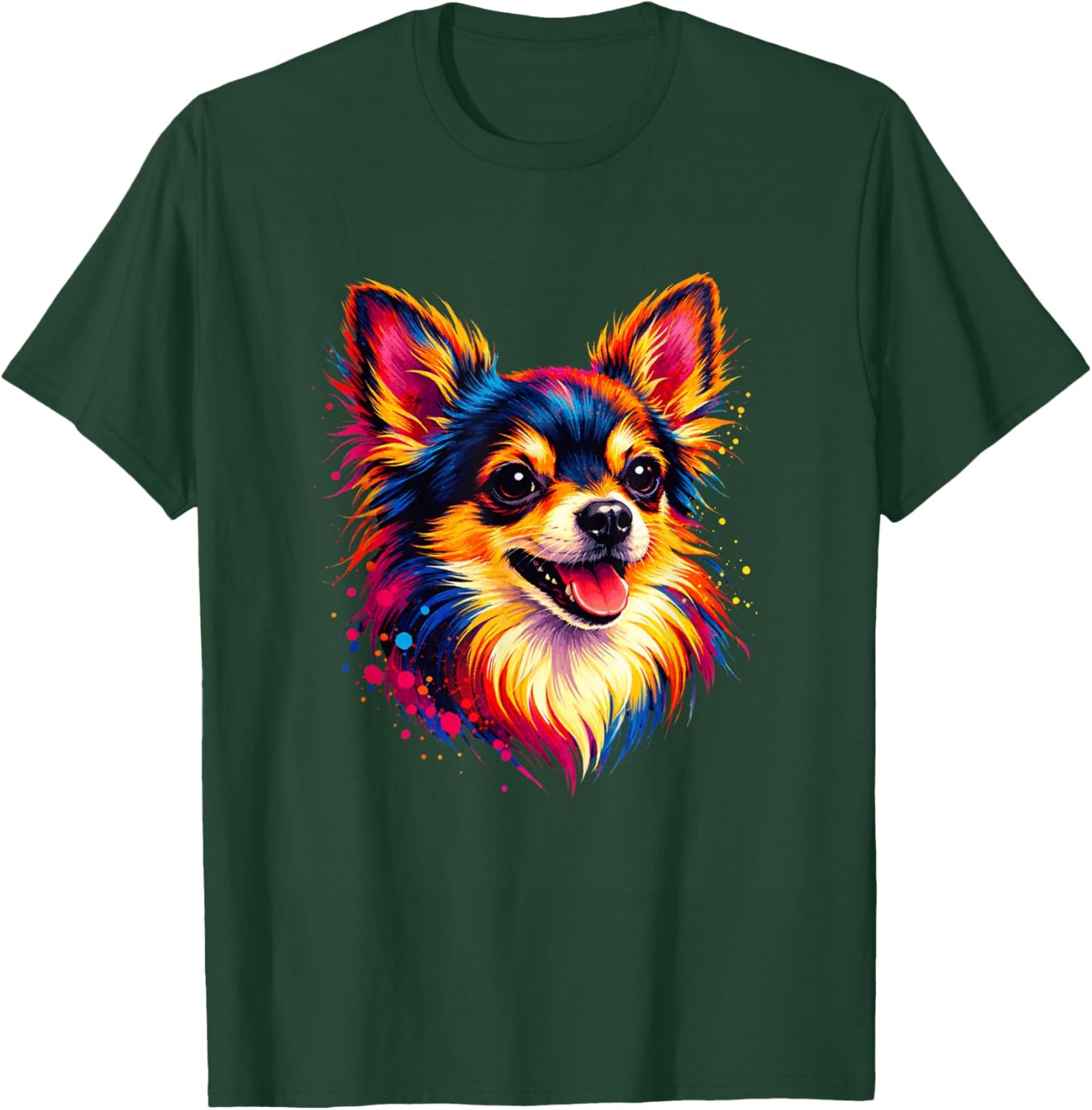 Pop Art Chihuahua Lovers Design Damen Chihuahua T-Shirt - T-Shirt | Forest