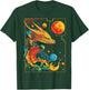 Dragon Planets Abstract Painting Geometric Animal Art T-Shirt - T-Shirt | Forest