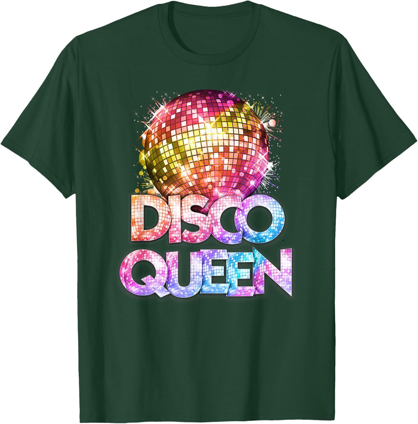 Disco Queen - 70's Disco Themed Vintage Seventies Costume T-Shirt - T-Shirt | Forest