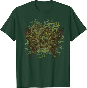 Fairy Grunge Fairycore Aesthetic Skeleton Butterfly Wings T-Shirt - T-Shirt | Forest