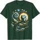 Cat Starry Night, Cat Van Gogh, Cat Art, Kids Funny Cat T-Shirt - T-Shirt | Forest