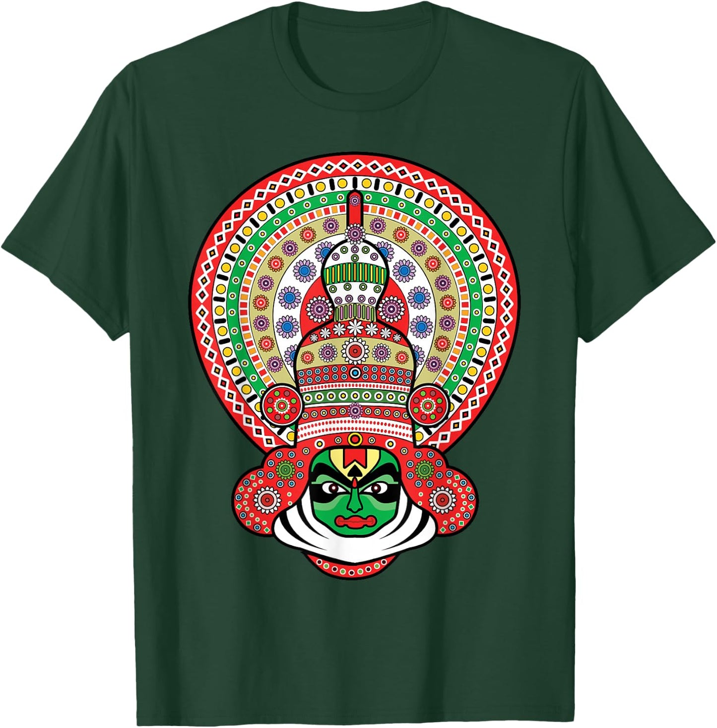 Kathakali, Indian Traditional, Cultural Dance T-Shirt - T-Shirt | Forest