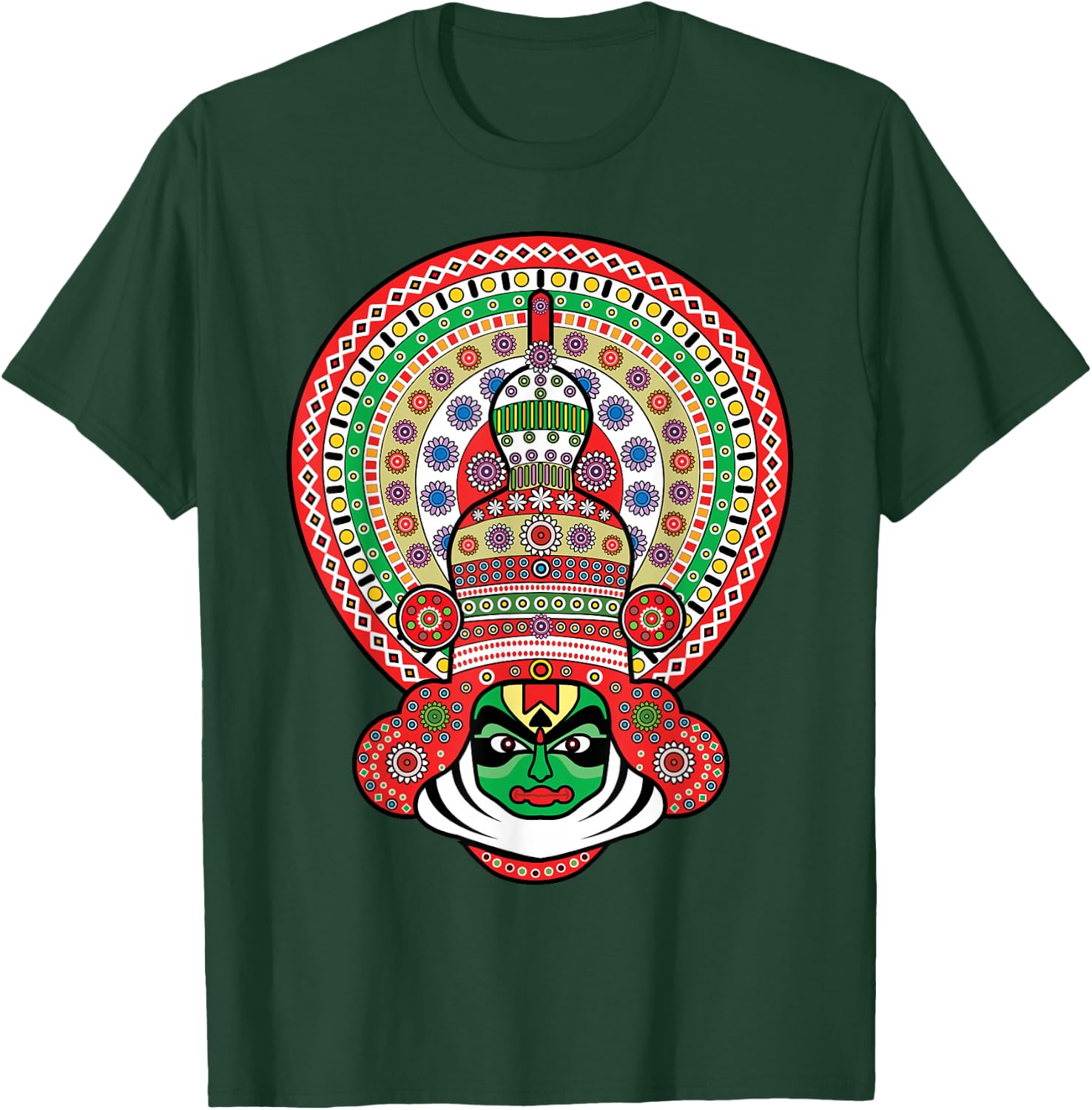 Kathakali, Indian Traditional, Cultural Dance T-Shirt - T-Shirt | Forest
