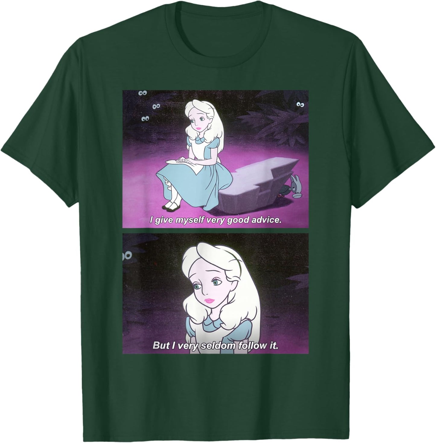Disney Alice In Wonderland I Give Good Advice Panels T-Shirt - T-Shirt | Forest