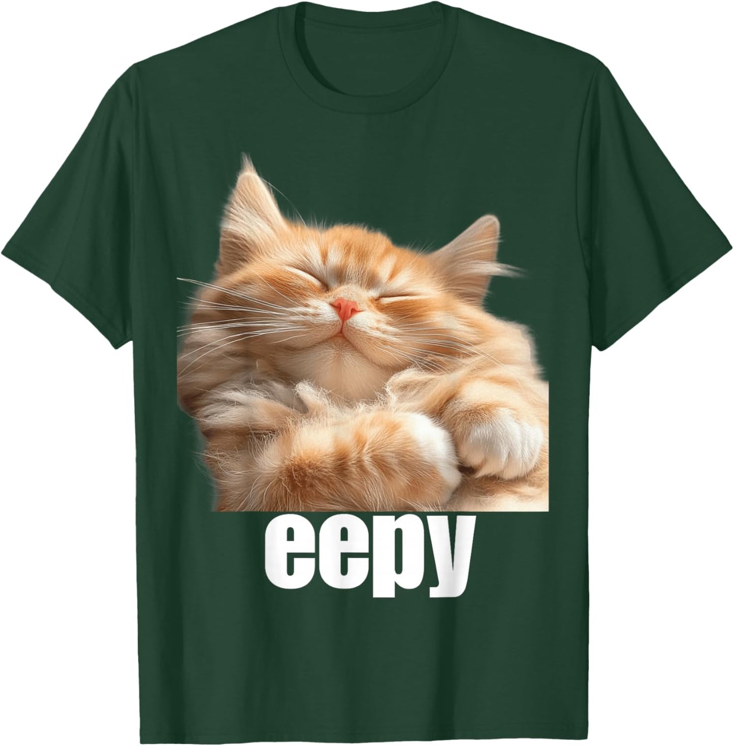 Eepy Cat, Silly Sleepy Cat Meme Cute fluffy cat lovers Women Girls Kids T-Shirt - T-Shirt | Forest