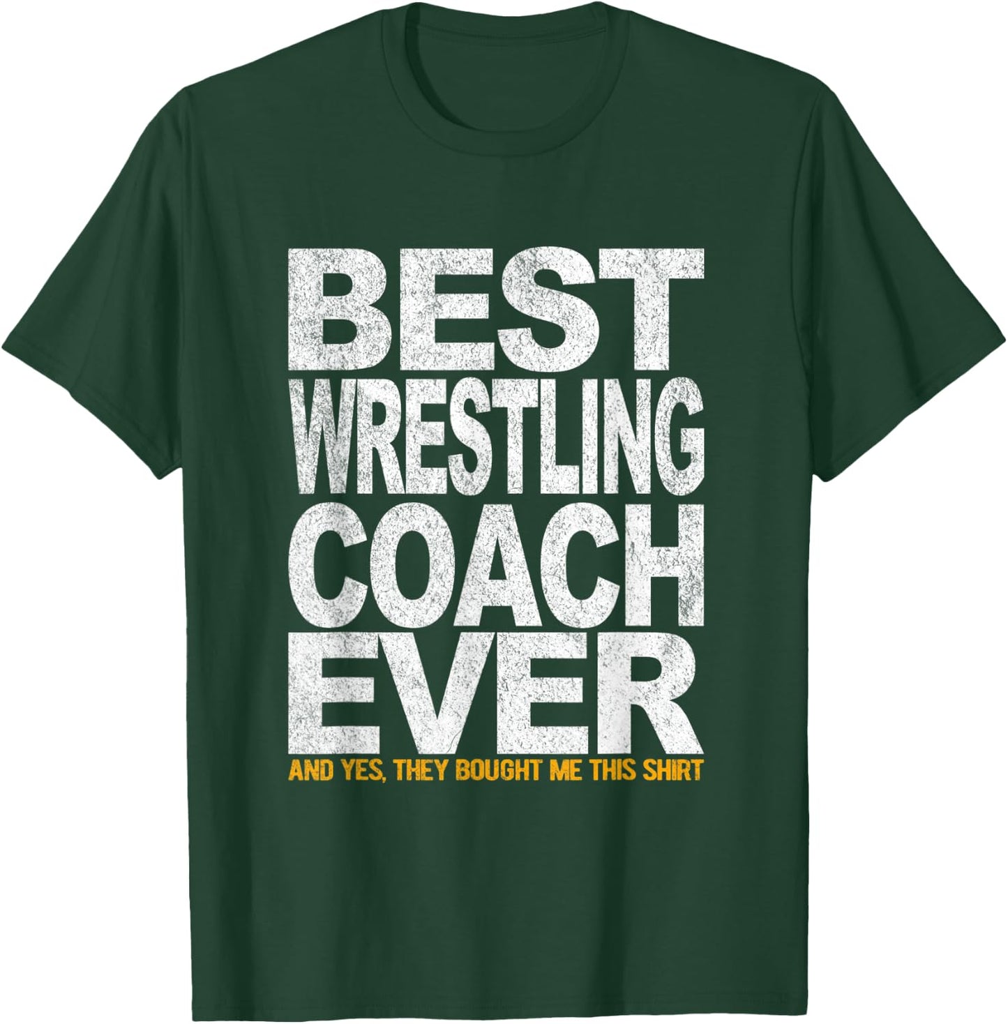 Best Wrestling Coach Scholastic Wrestling Folkstyle Retro T-Shirt - T-Shirt | Forest