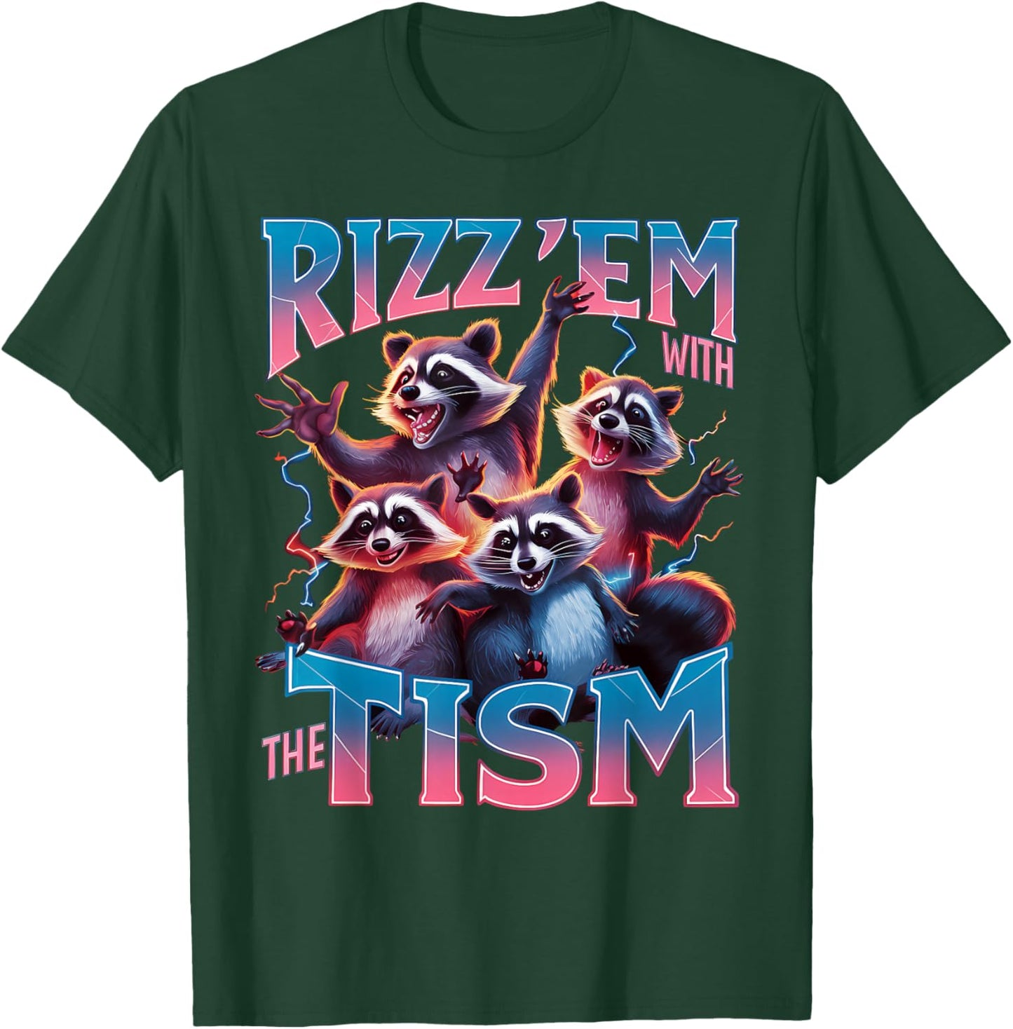 Autism Rizz Em With The Tism Funny Meme Women Autism T-Shirt - T-Shirt | Forest