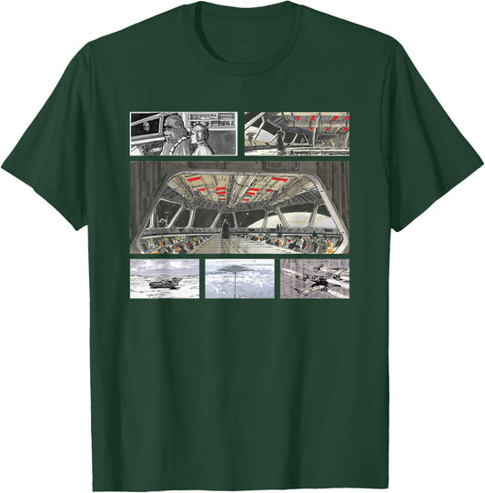 Star Wars Original Trilogy Storyboard Concept Art T-Shirt - T-Shirt | Forest