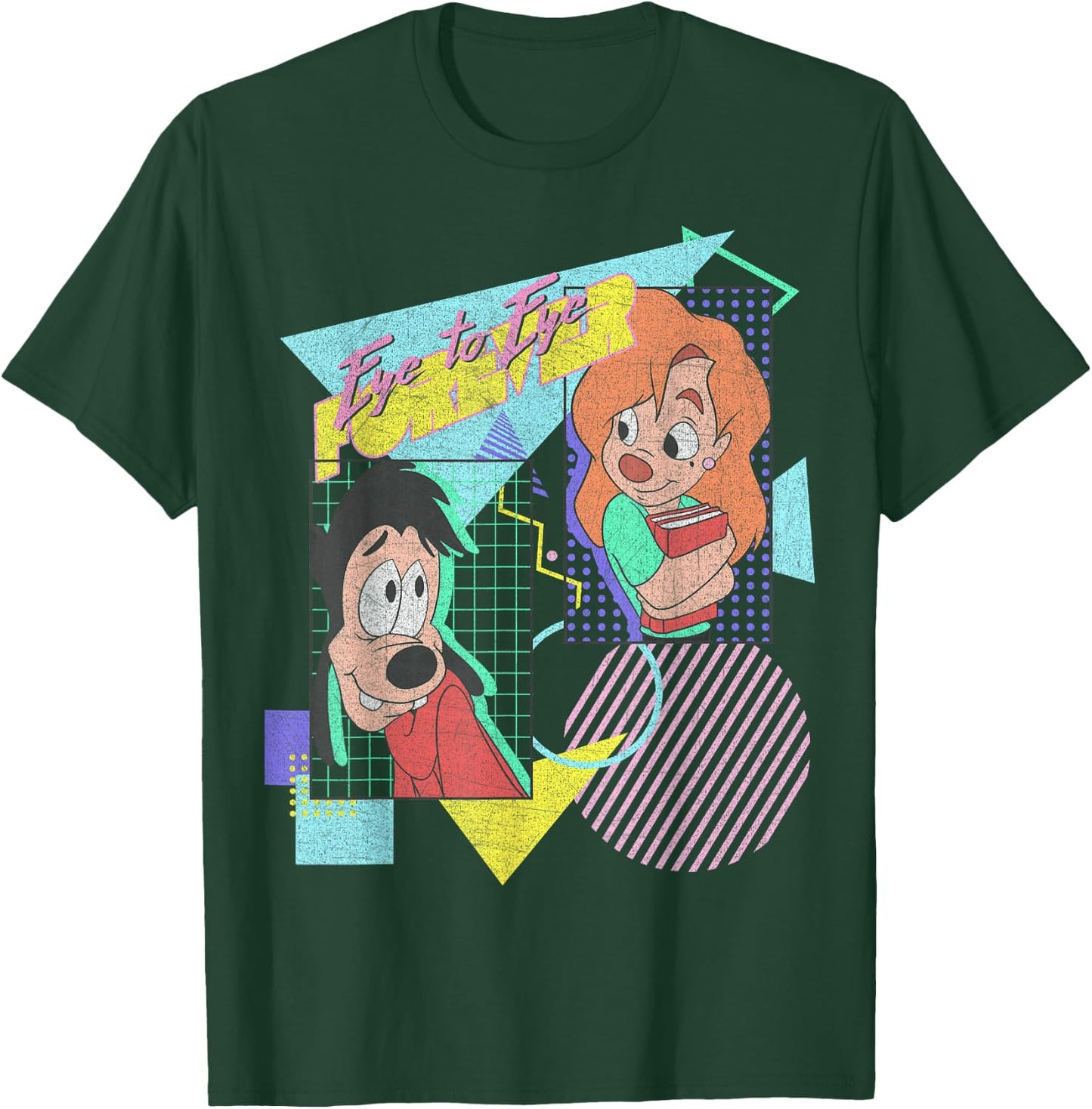 Disney A Goofy Movie Max & Roxanne Eye to Eye Forever T-Shirt - T-Shirt | Forest