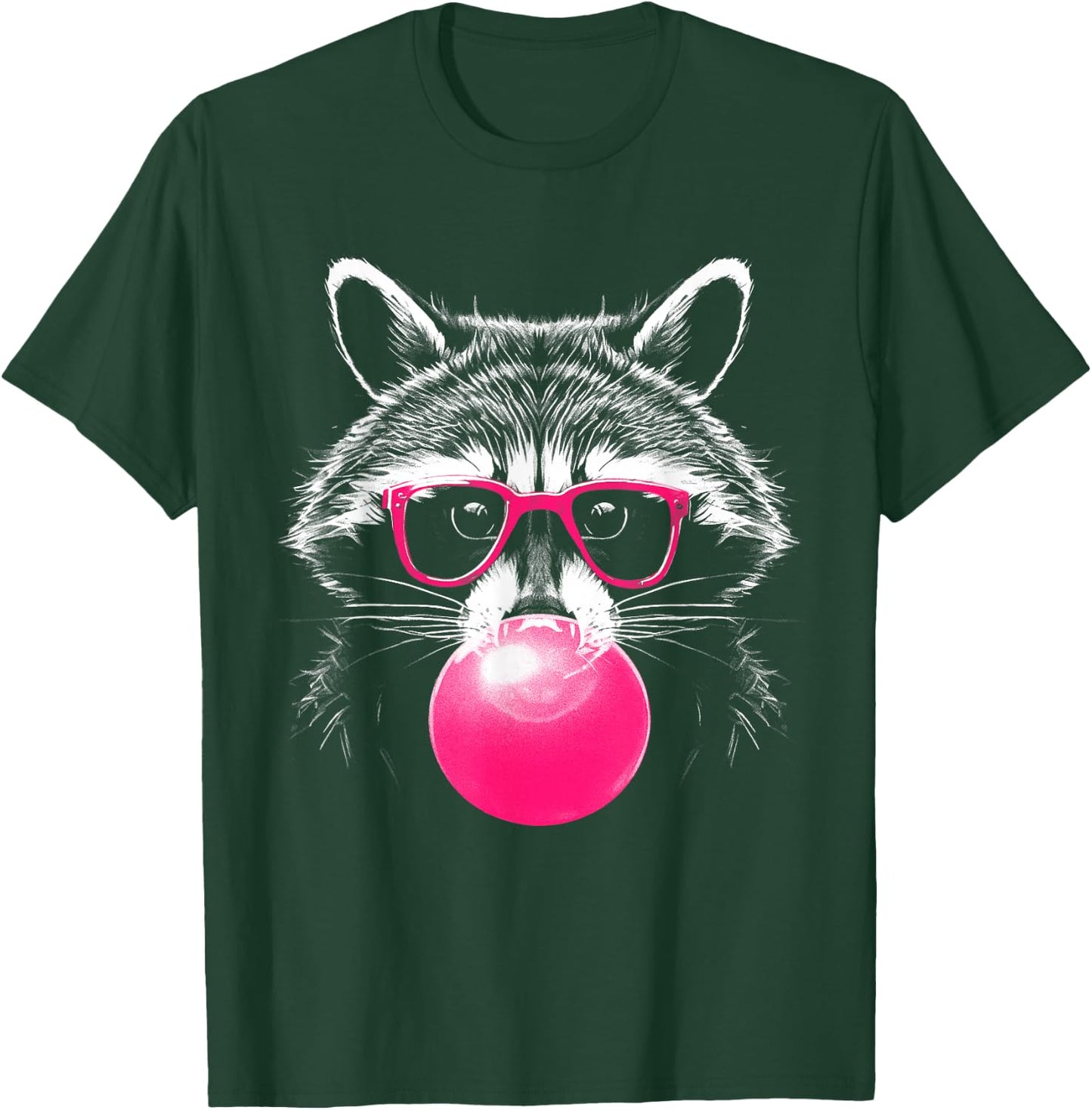 Raccoon Bubblegum T-Shirt - T-Shirt | Forest