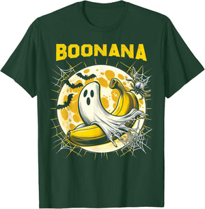 Boonana Ghost Costume Funny Banana Ghost Boonana Halloween T-Shirt - T-Shirt | Forest