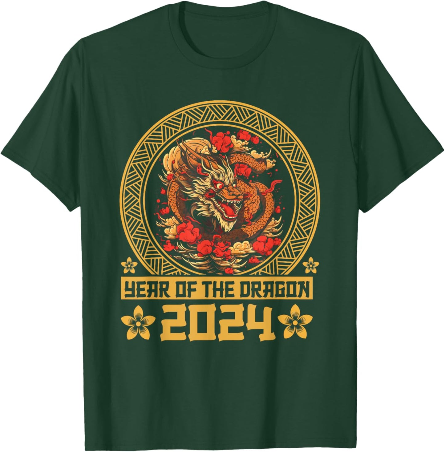 Dragon 2024 Year of the Dragon Lunar New Year 2024 T-Shirt - T-Shirt | Forest