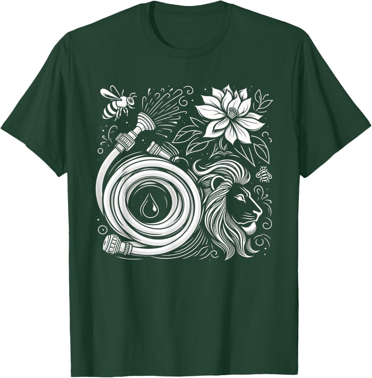 Funny Hose Bee Lion T-Shirt - T-Shirt | Forest