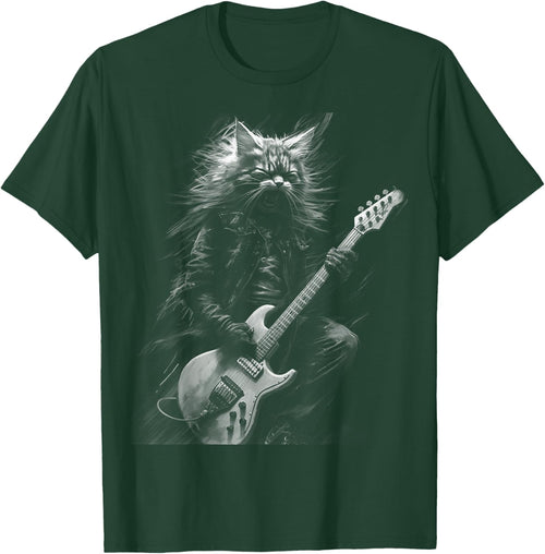 Heavy Metal Cat | Rock Star Band | Guitarist Guitar
