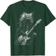 Heavy Metal Cat | Rock Star Band | Guitarist Guitar T-Shirt - T-Shirt | Forest