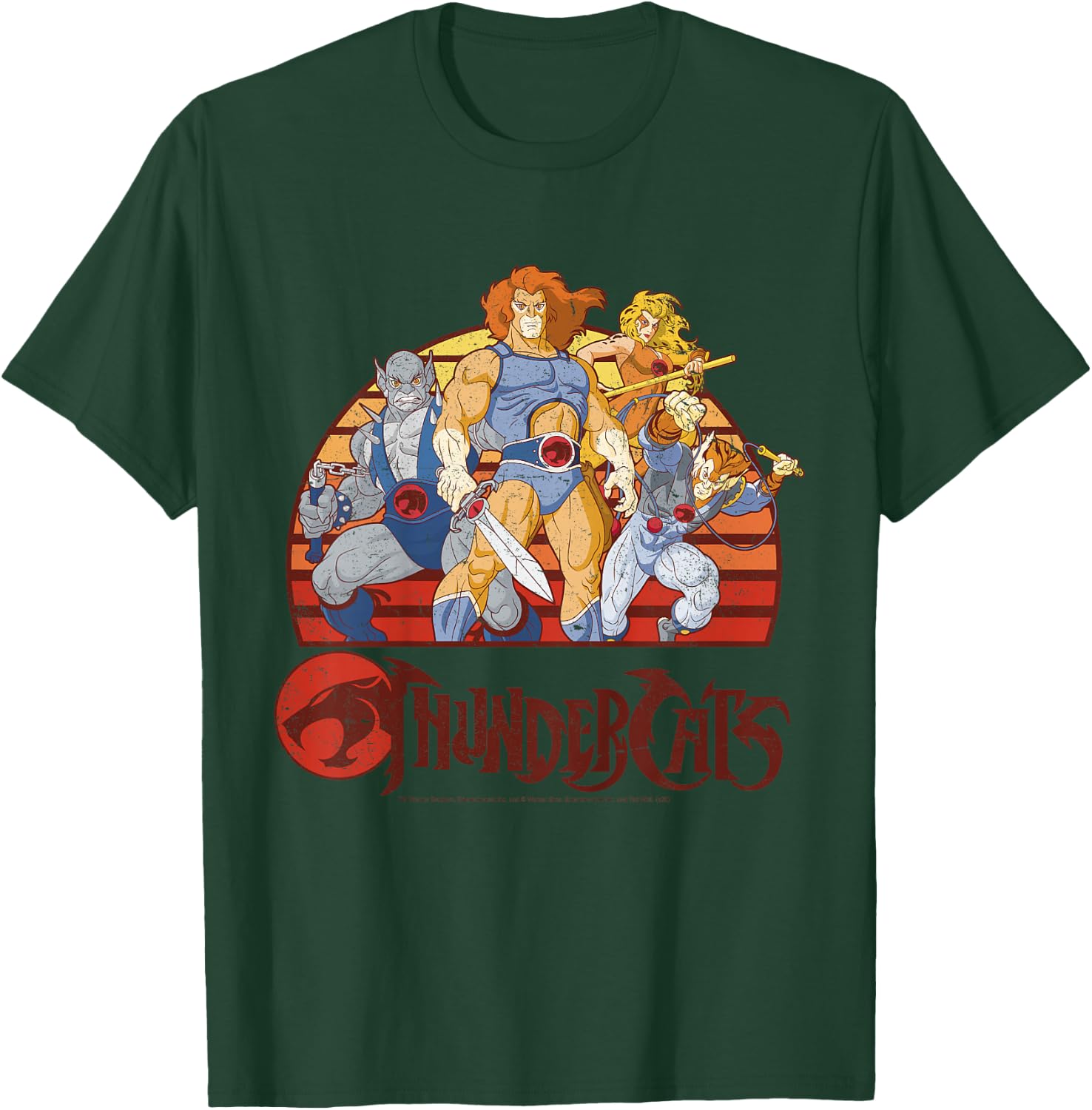 Kids ThunderCats Group Retro Sunset T-Shirt - T-Shirt | Forest