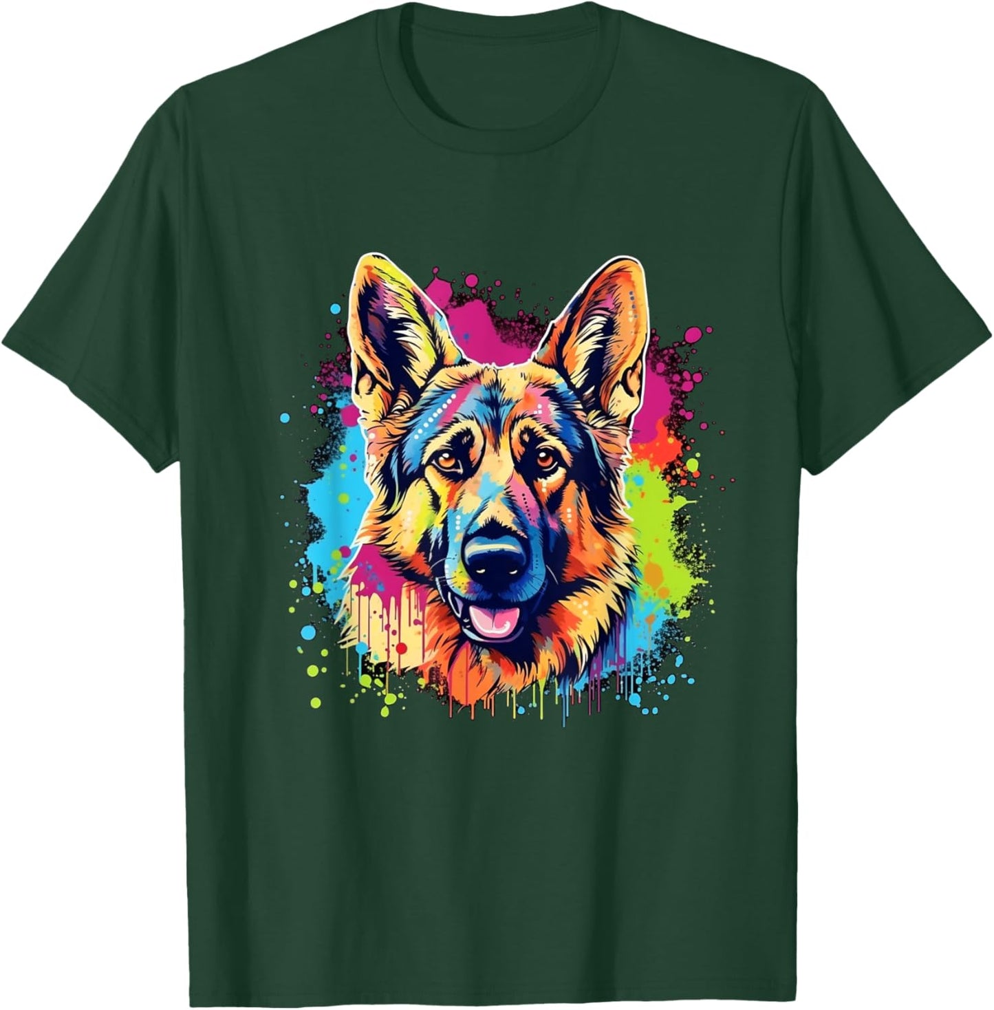 German Shepherd Men Women Kids T-Shirt - T-Shirt | Forest