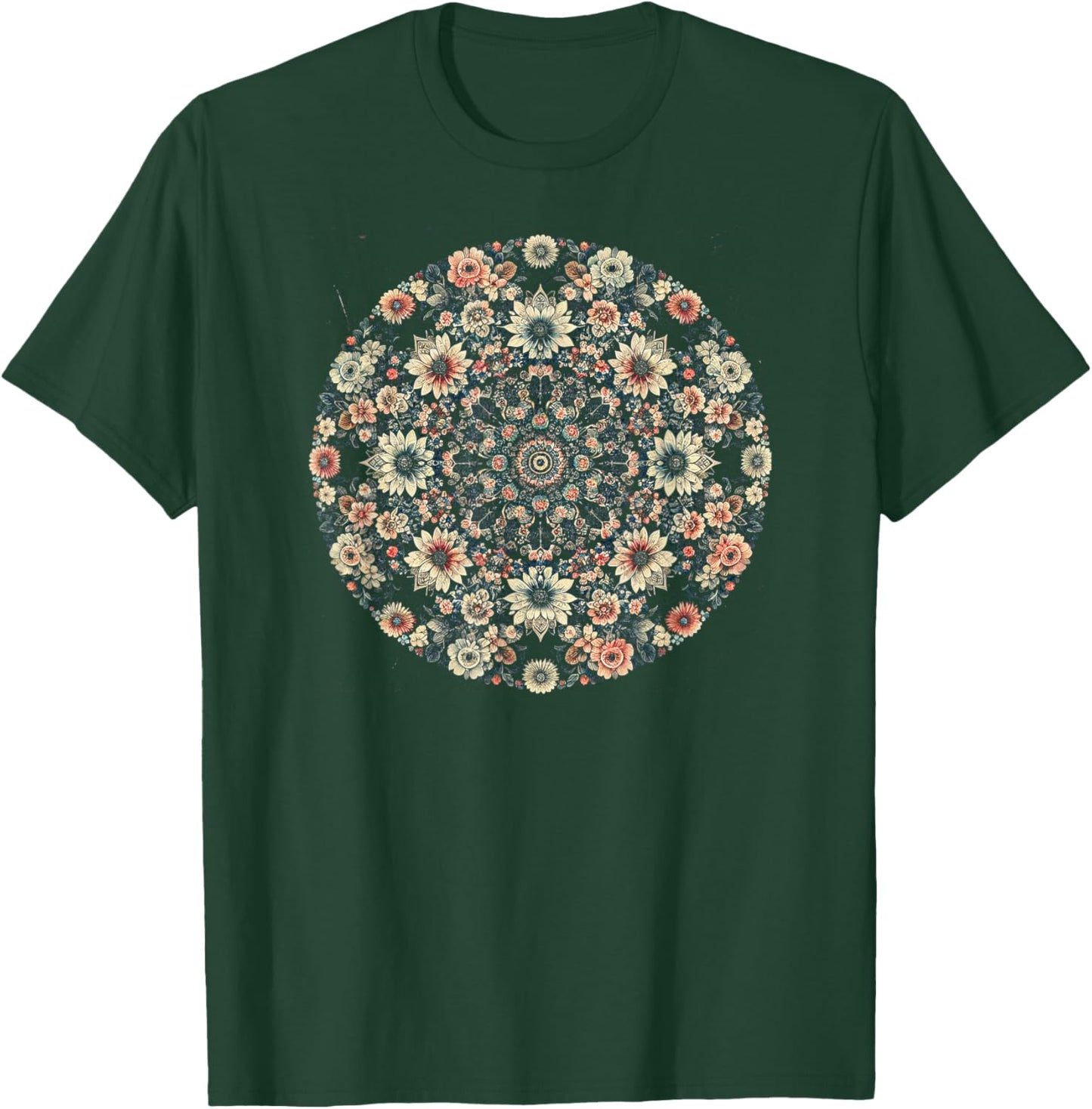Floral Kaleidoscope T-Shirt - T-Shirt | Forest