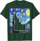 Idaho State Starry Night Idaho Map Idahoan T-Shirt - T-Shirt | Forest